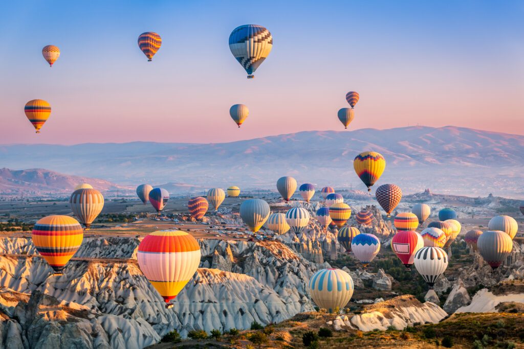 Les montgolfières de la Cappadoce