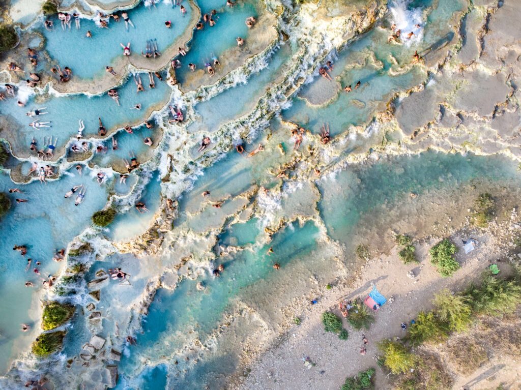 Les thermes de Saturnia en Toscane