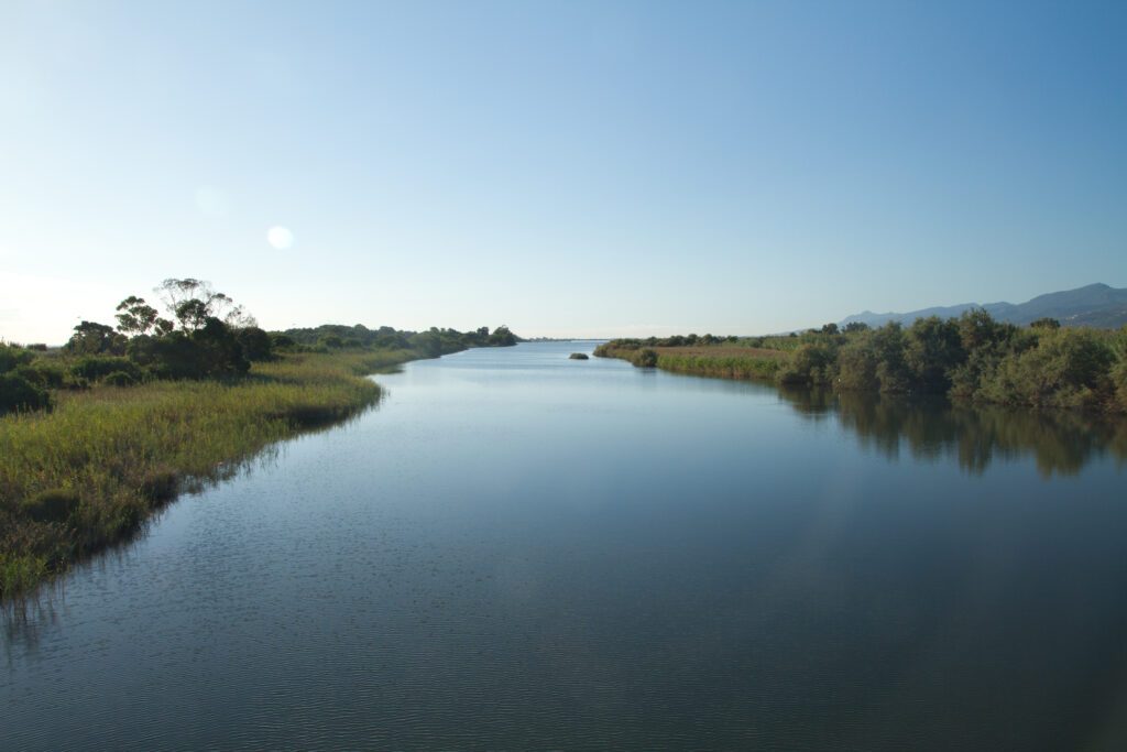 lever du jour a l'etang de biguglia (corse)