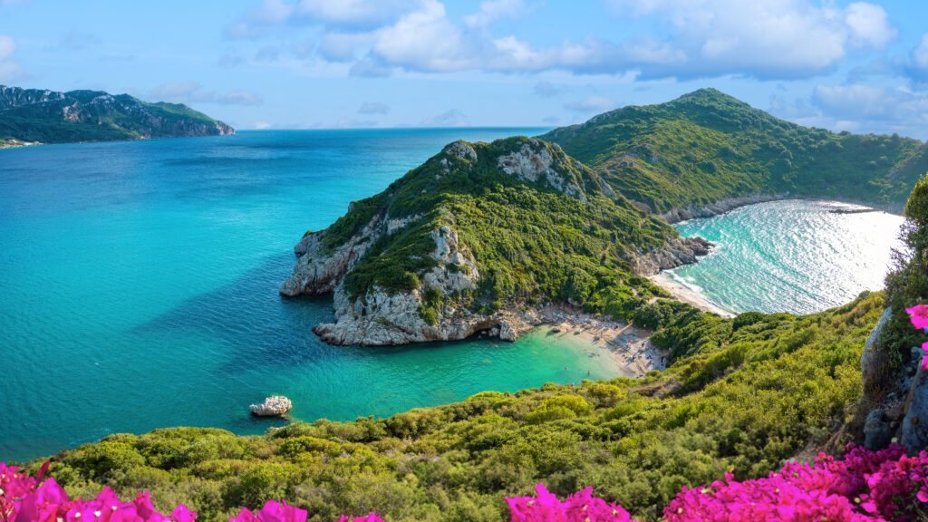 L'île de Corfou dans les paysages de Grèce