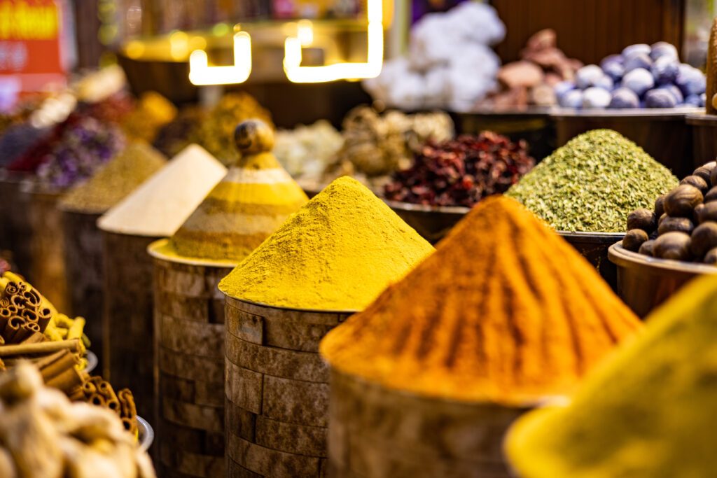 Marché aux épices au souk de Deira à Dubaï