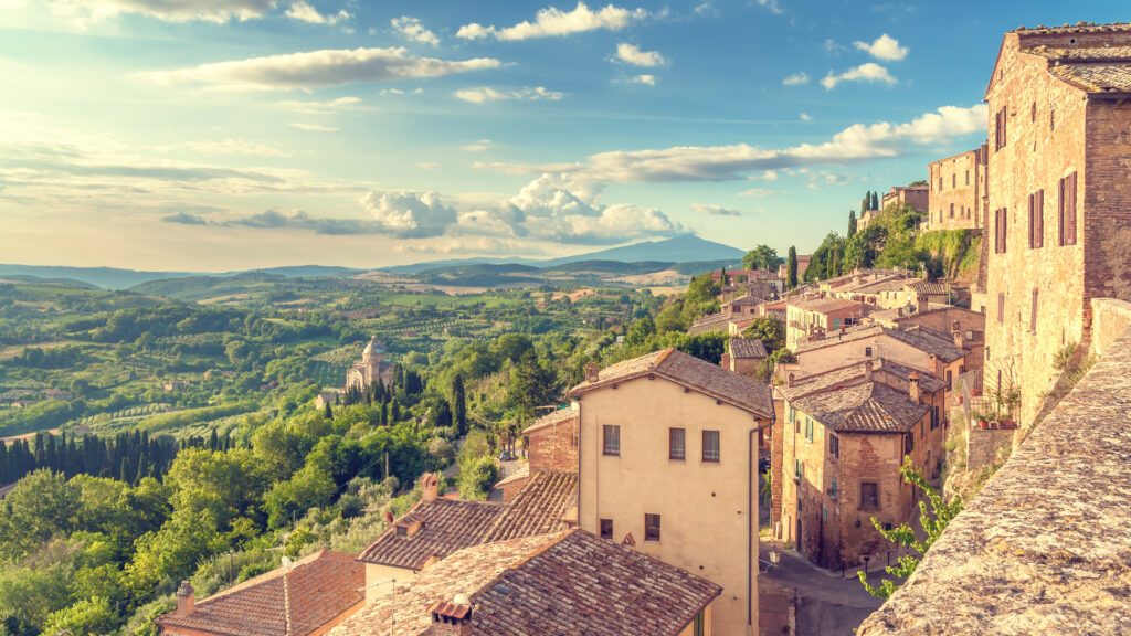 Landscape of the Tuscany seen from the walls of Montepulciano, I