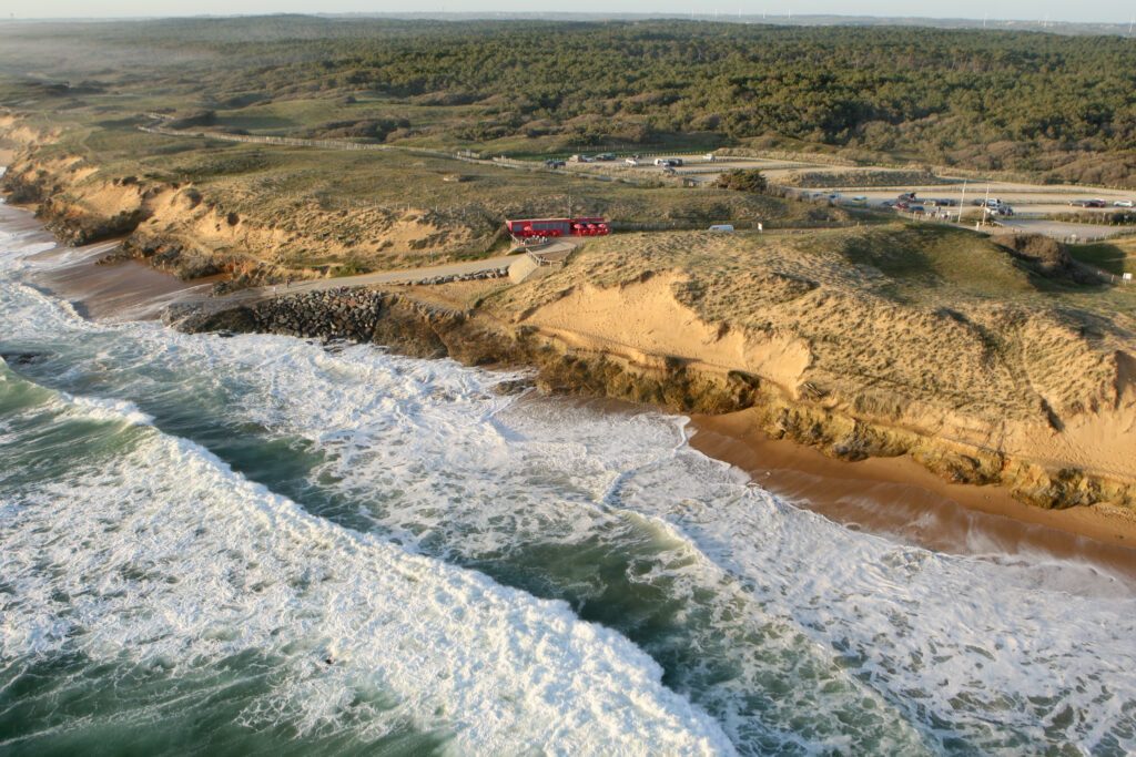 Plage de Sauveterre, Olonne-sur-Mer vue du ciel