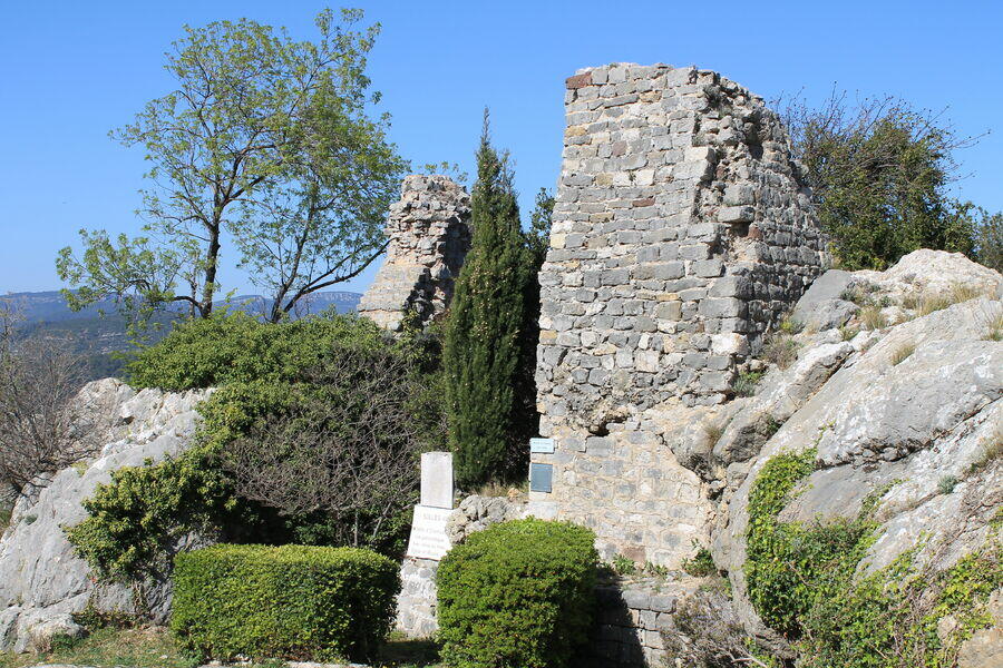 Les ruines du château des Forbin autour de Hyères