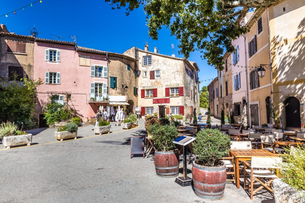 Buildings On The Main Square-Tourtour,France