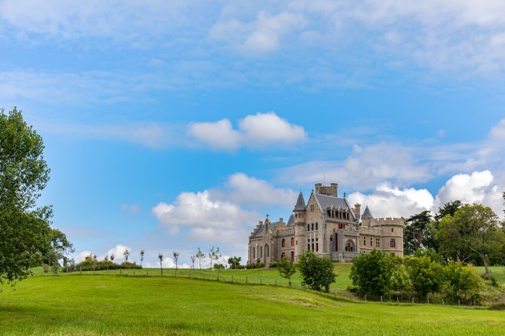 Abbadia castle in Hendaye, Pyrénées-Atlantiques, Basque Country, France