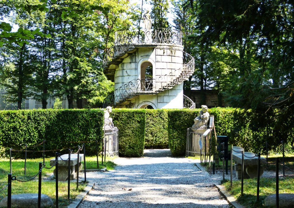 The Labyrinth of Villa Pisani, famous venetian villa in Italy