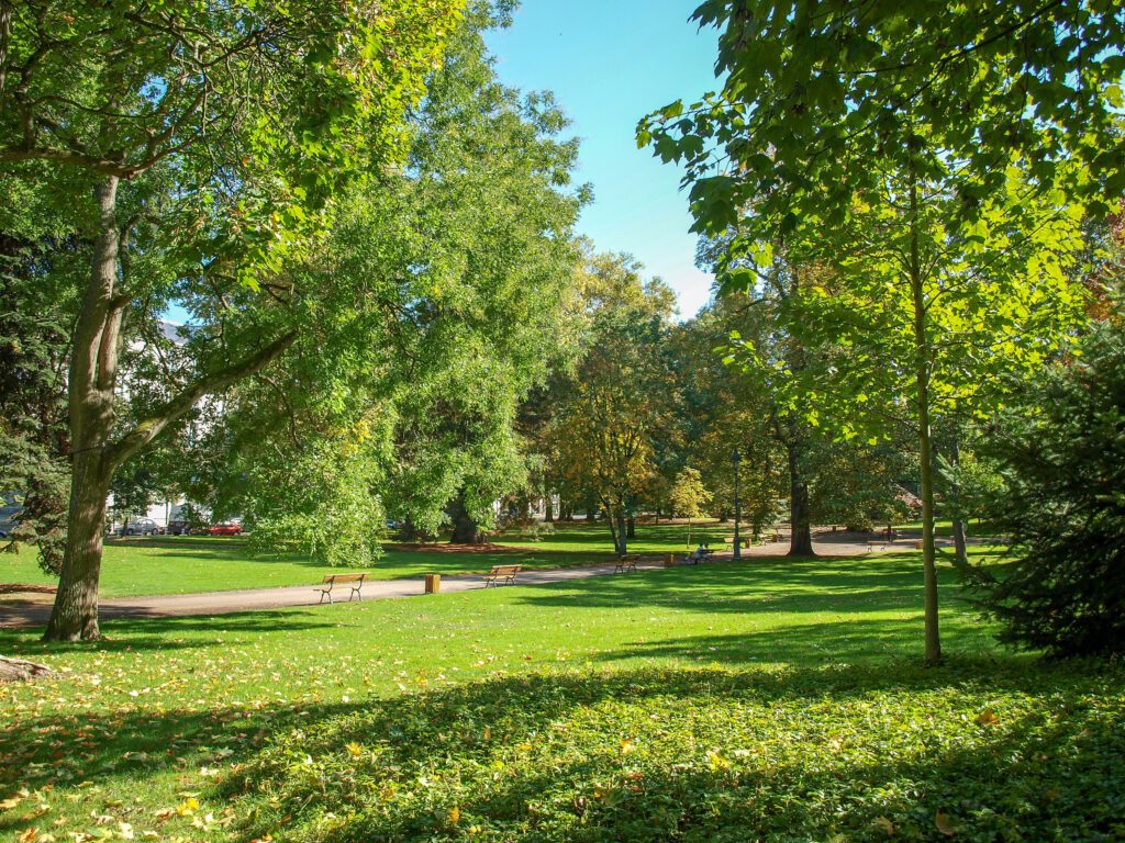 Ville de Vichy dans l'Allier. Parc Napoléaon III