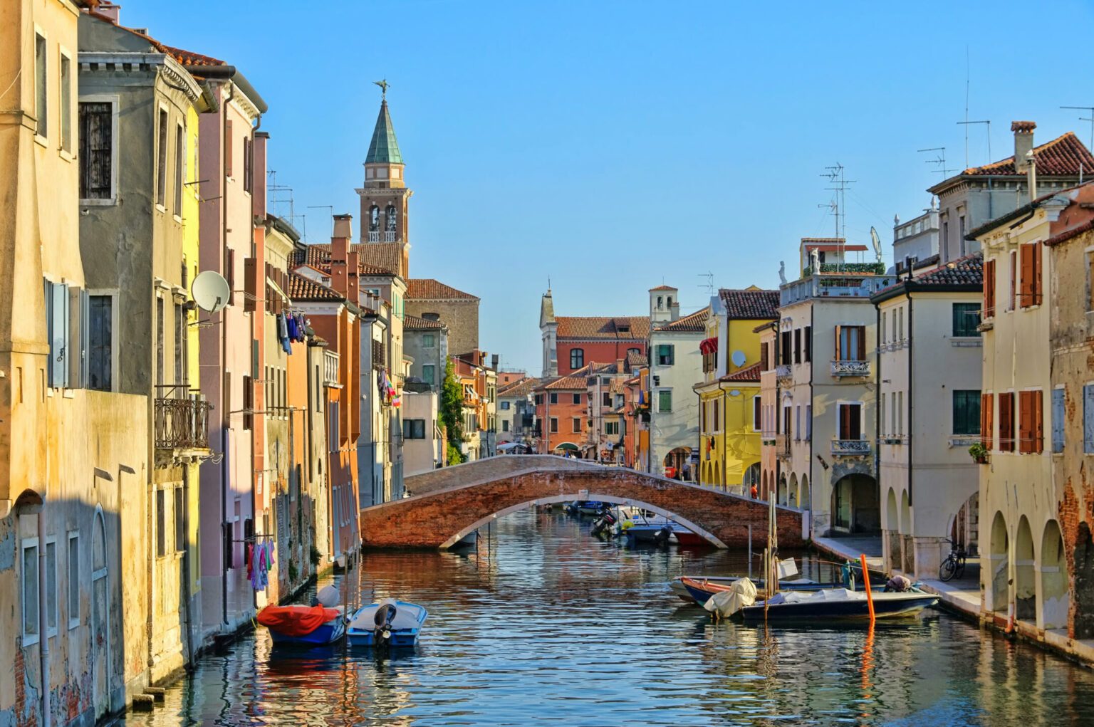 Aquarelle Originale XIXe - Sanctuaire De La Vierge De Chioggia - Lagune De Venise