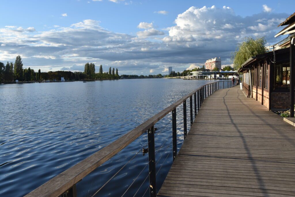 Allier, rive, vichy, promenade