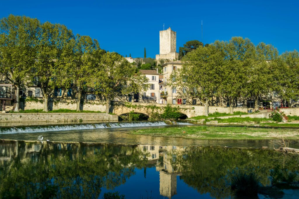 Sommières dans les environs du Grau-du-Roi, Occitanie, France.