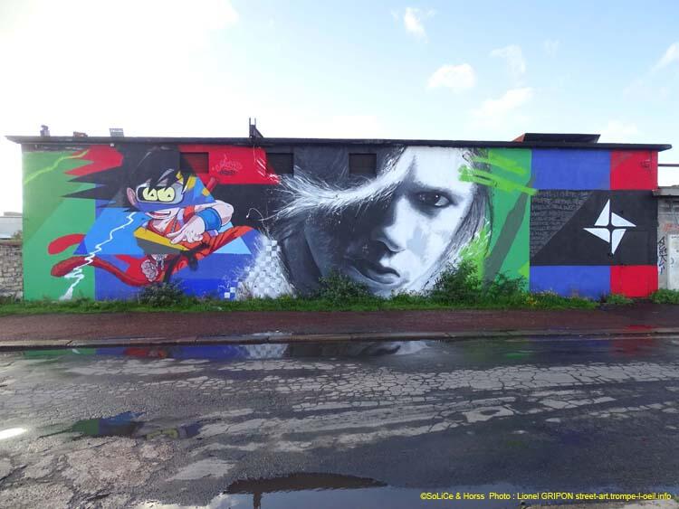 La fresque en hommage à Orelsan