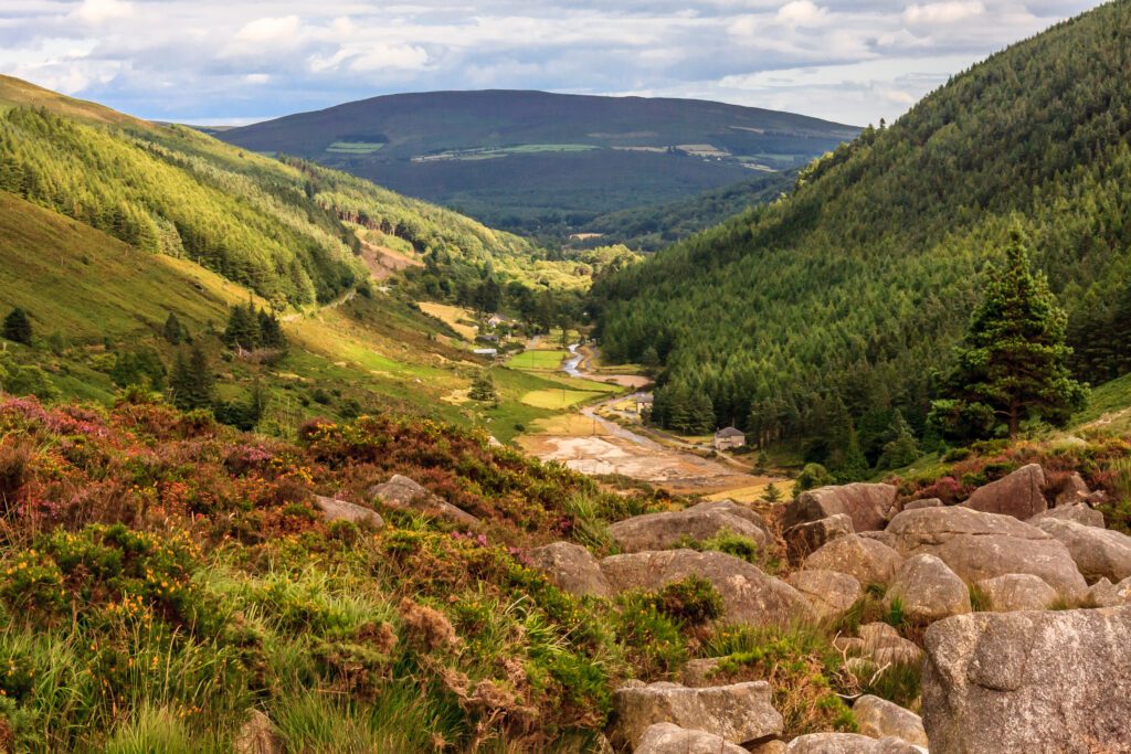 Looking down the valley Wicklow National Park