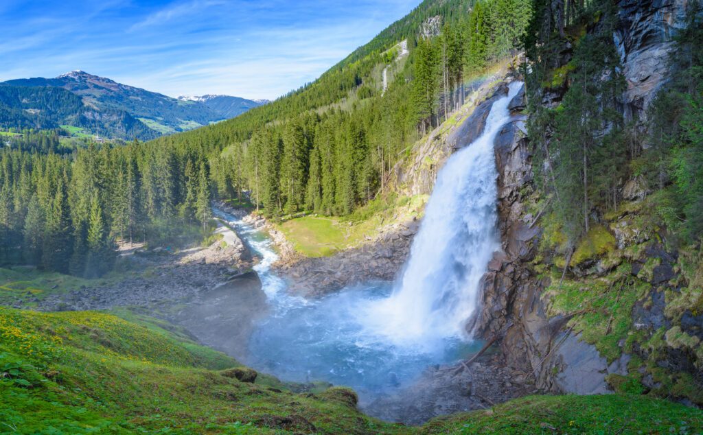 Krimmler Wasserfaelle, National Park Hohe Tauern, Salzburg, Austria