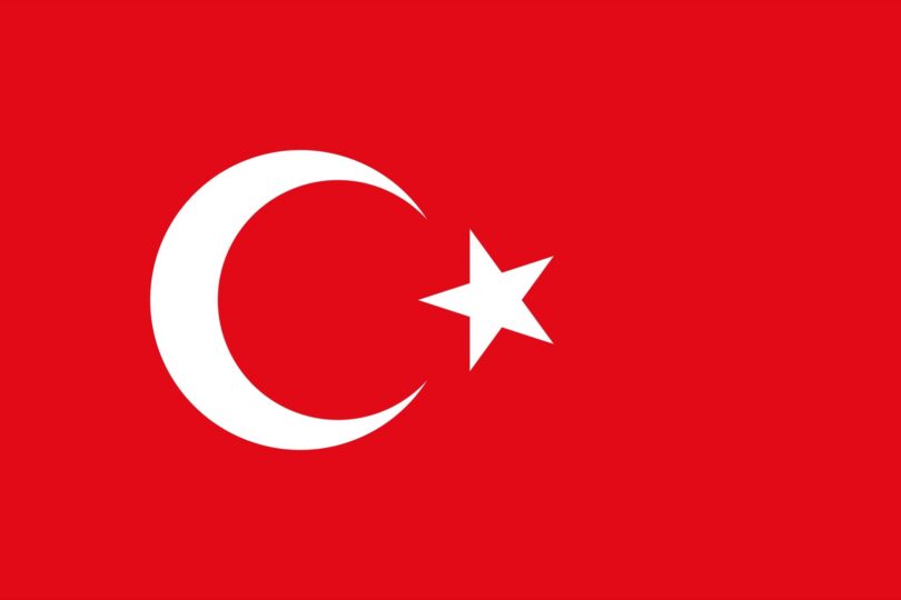 Drapeau de la Turquie officiel actuel