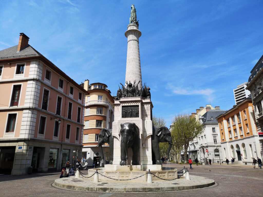 La fontaine des Éléphants à faire à Chambéry