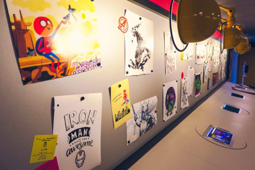 L'atelier de dessin dédié aux super-héros