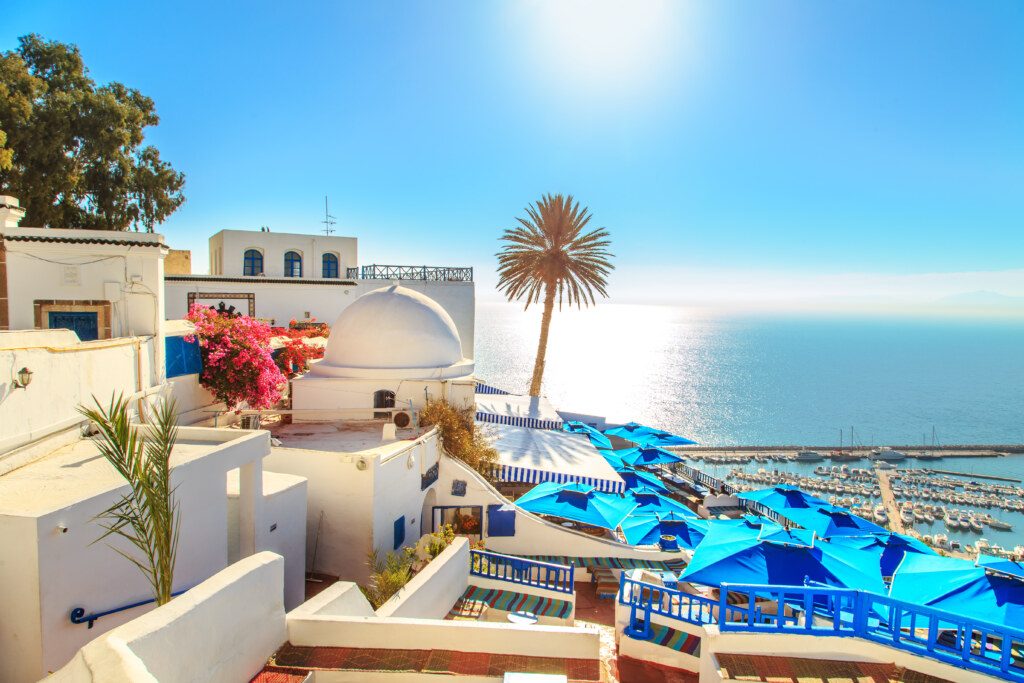 The famous cafe in Sidi Bou Said.