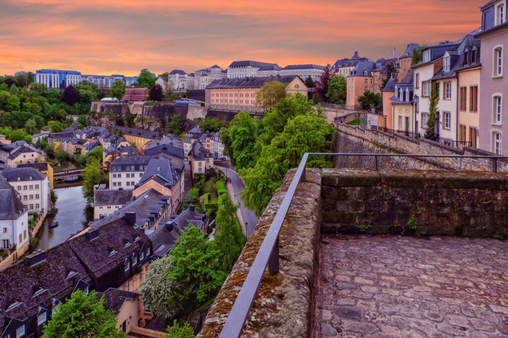 Old Town and Corniche in Luxembourg City