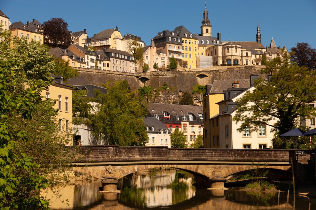 Luxembourg city old quarter - Grund - Alzette