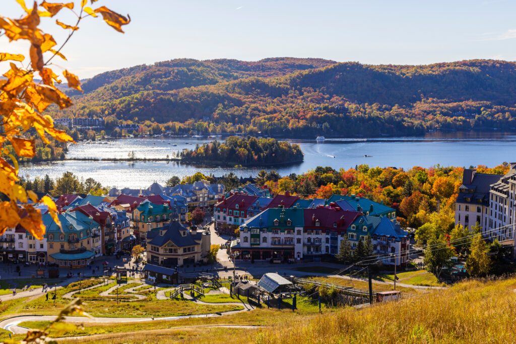 Spectacular autumn in Mont Tremblant, Quebec, Canada