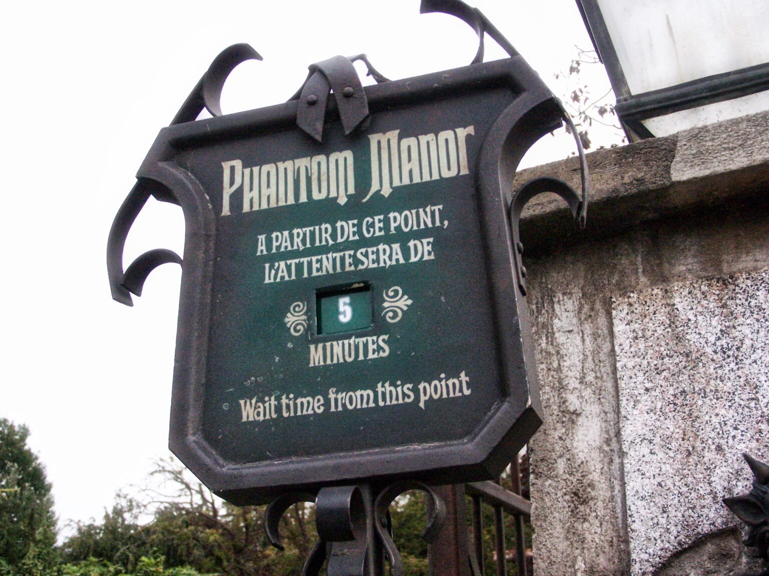 Plaque Phantom Manor décoration maison Logo - Disneyland