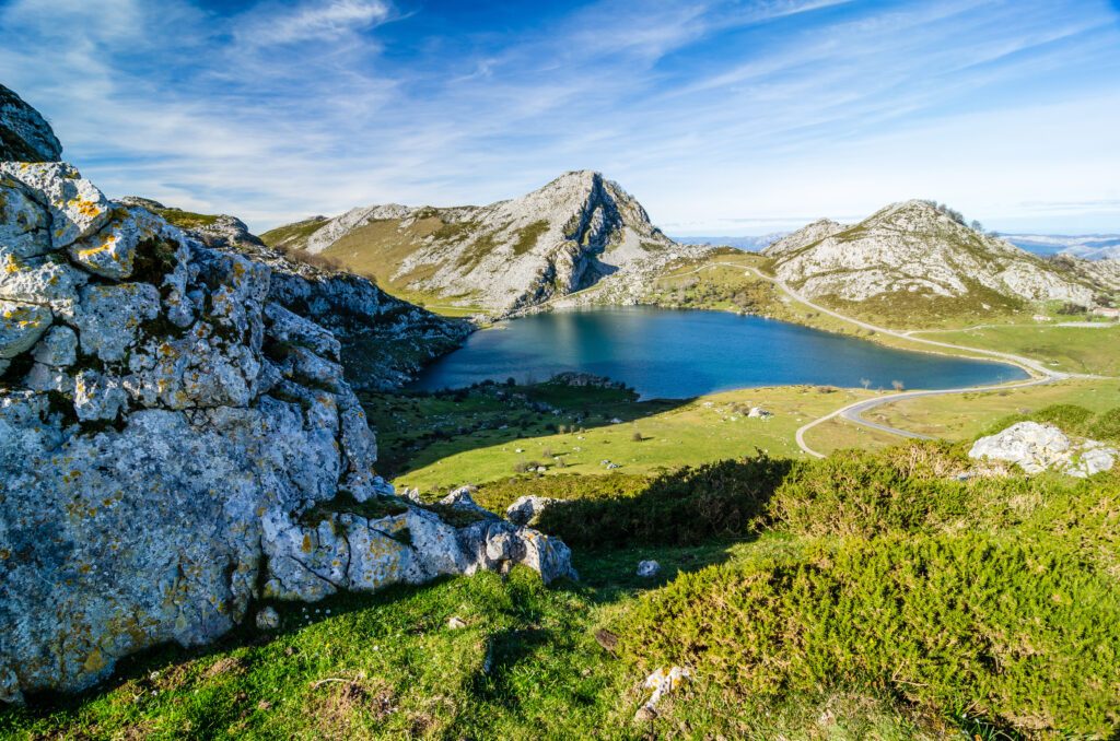 Covadonga lakes, Picos de Europa. Asturias, Spain.