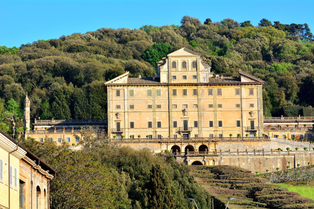 The "Aldobrandini" palace in the village of Frascati in Rome, Italy