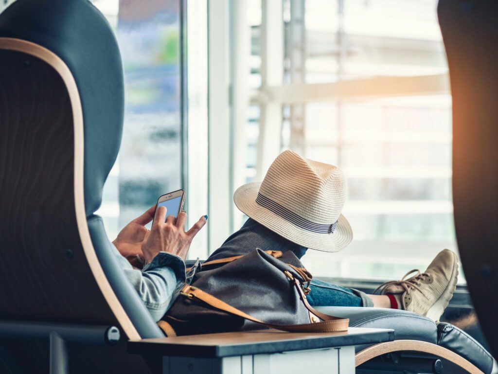 Détendez vous dans un salon en aéroport