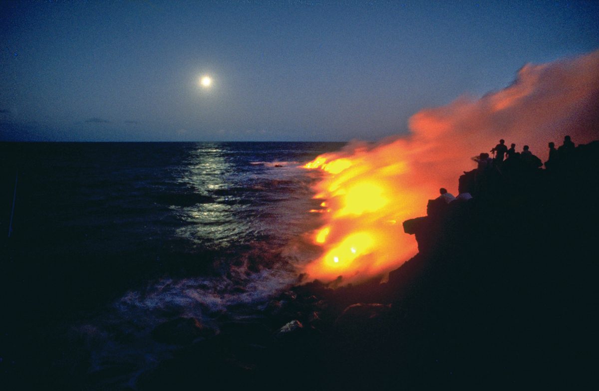 Le Piton de la Fournaise en irruption