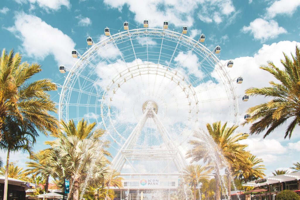 Ferris Wheel In Orlando Florida Icon Park