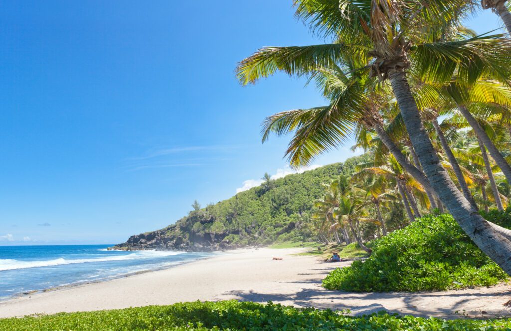 plage tropicale de Grande Anse, île de la Réunion