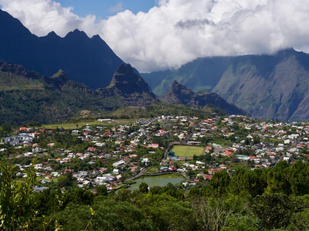 Ville de Cilaos, cirque de Cilaos, La Réunion