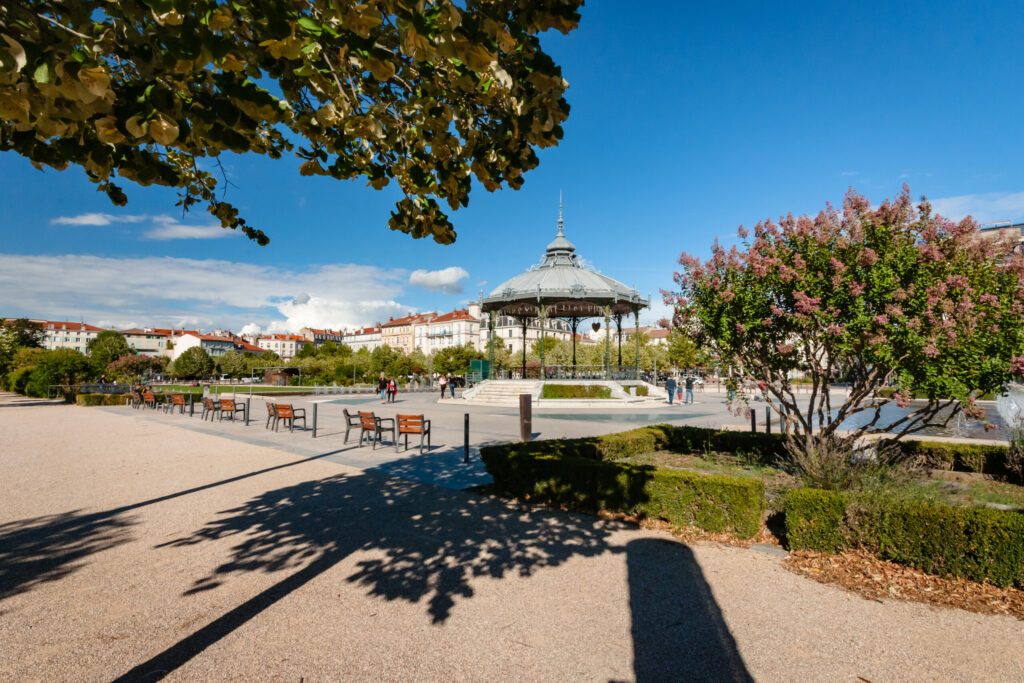 The famous music dome on the 'Champ de Mars' of the city Valence in France