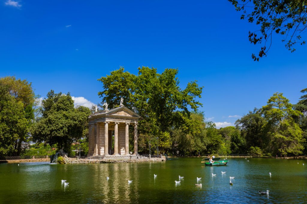 Pond in Villa Medici - Rome Italy