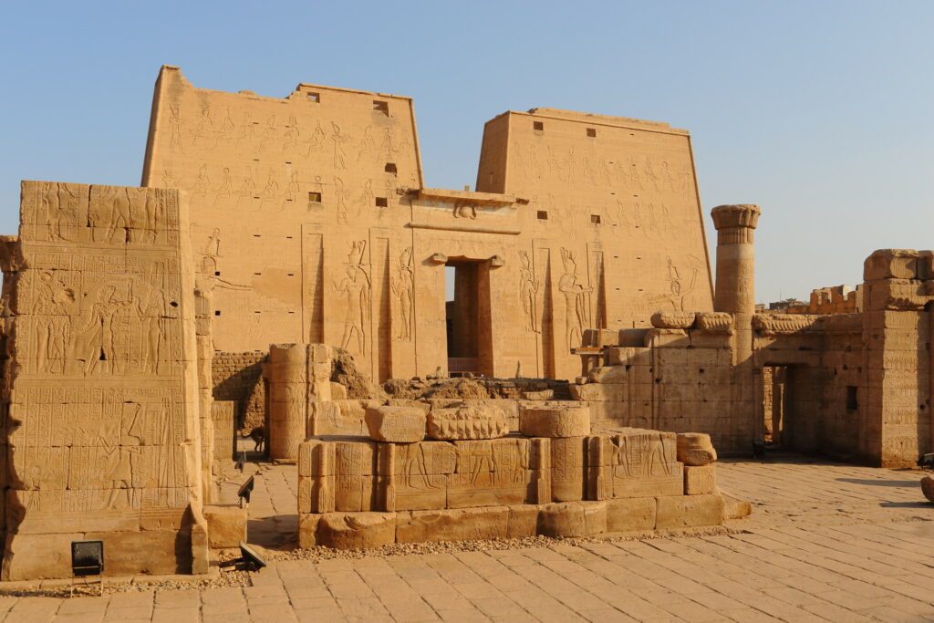 Temple of Horus at Edfu main entrance