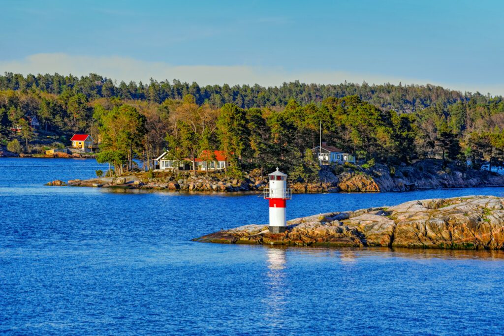 Navigation marks in the Stockholm archipelago