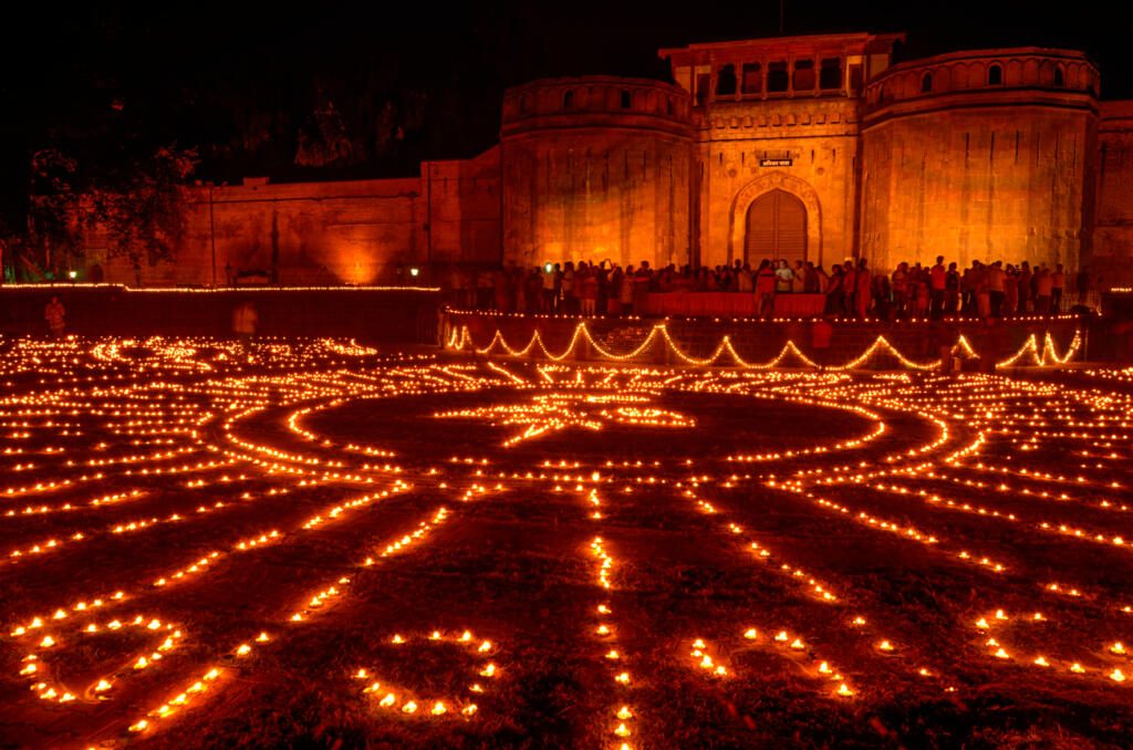 Deepotsav at Shaniwar Wada, Pune, Maharashtra, India.