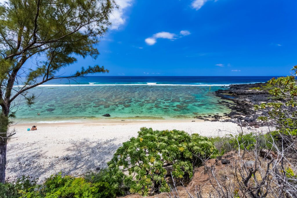 Plage de rêve et lagon de Kélonia à Saint-Leu