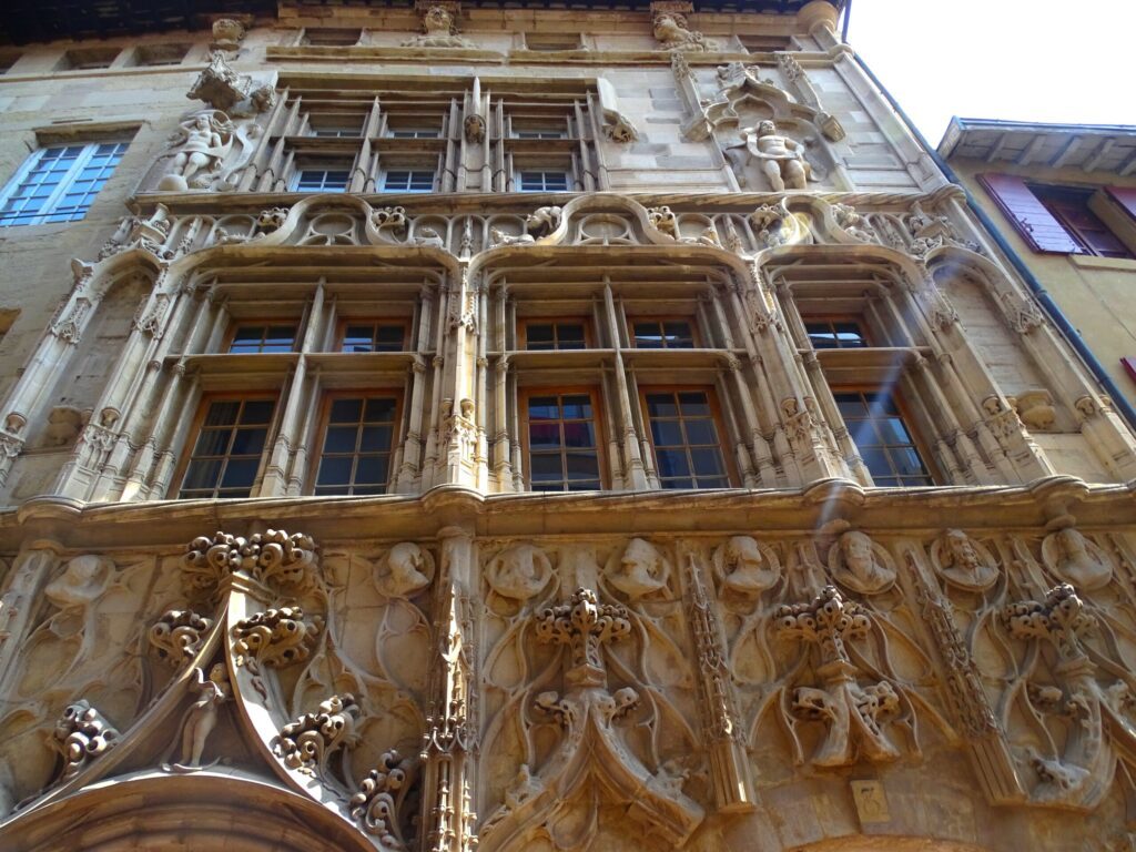 Europe, France, Auvergne Rhone Alpes, Drome, city of Valence, the house of the heads