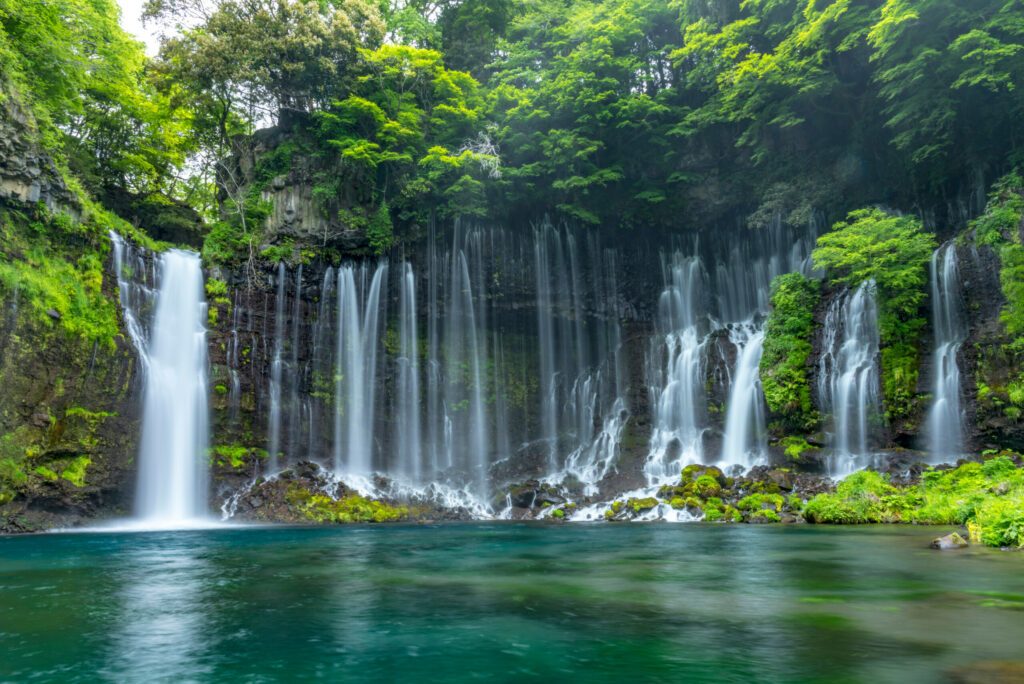 Shizuoka Shiraito Falls in Fujinomiyashi, Shizuoka Prefecture, Japan.