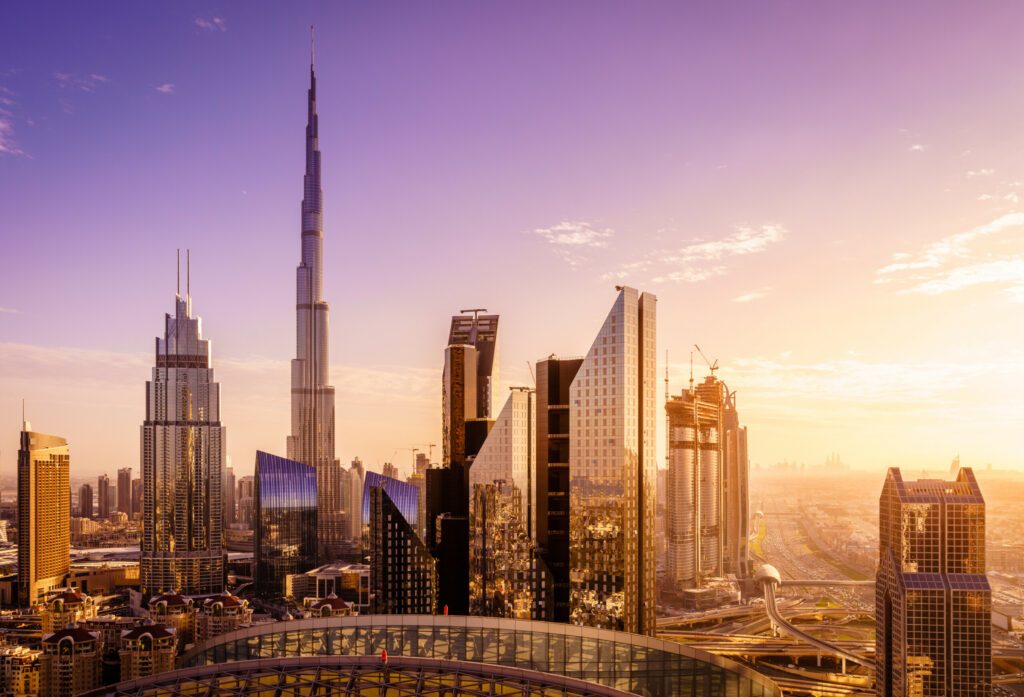 La ville de Dubaï (Émirats Arabes Unis)