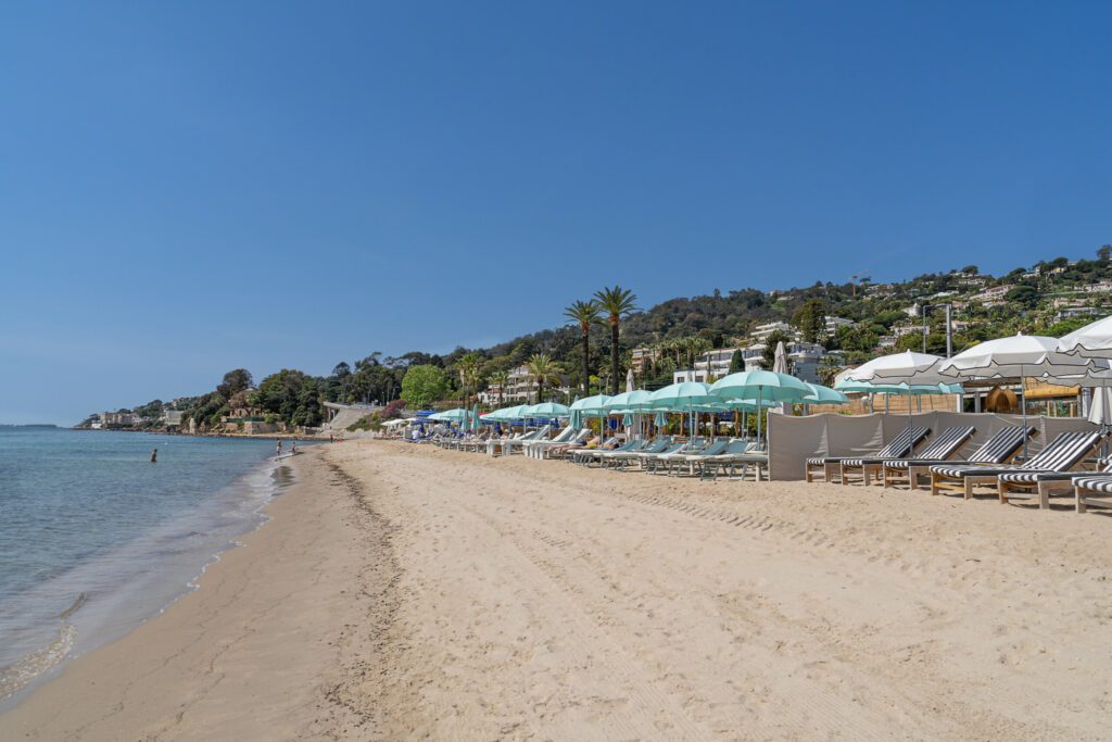 The beach at Golfe Juan Vallauris on the French Riviera