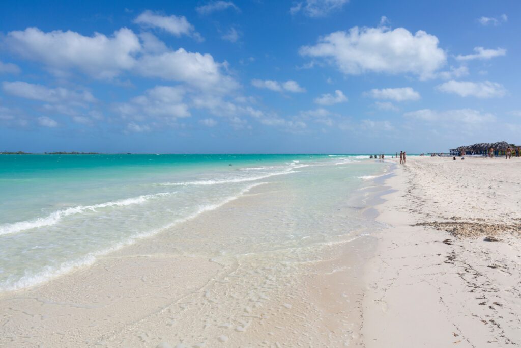 Playa Pilar one of Cubas most beautiful beaches at Cayo Guillermo on the Jardines del Rey, Cuba