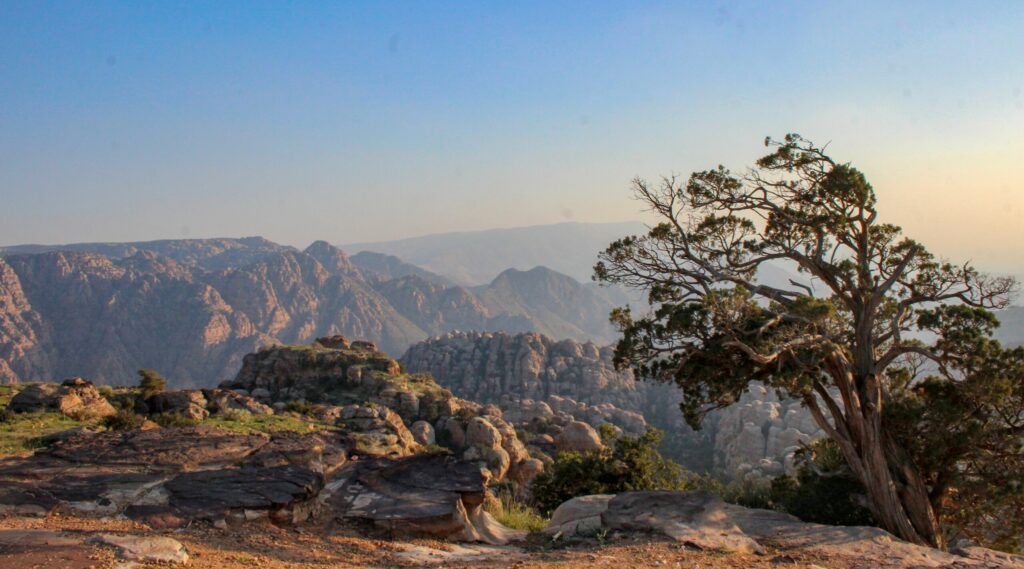 La réserve de Dana, paysage de Jordanie