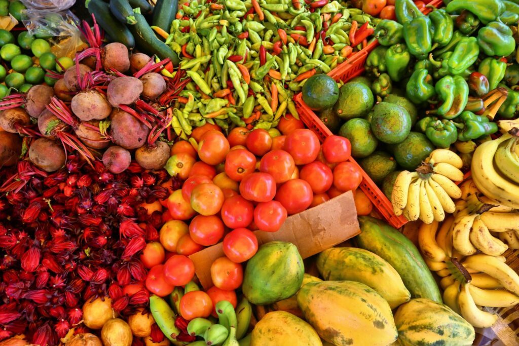 Pointe a Pitre fruit marketplace, Guadeloupe