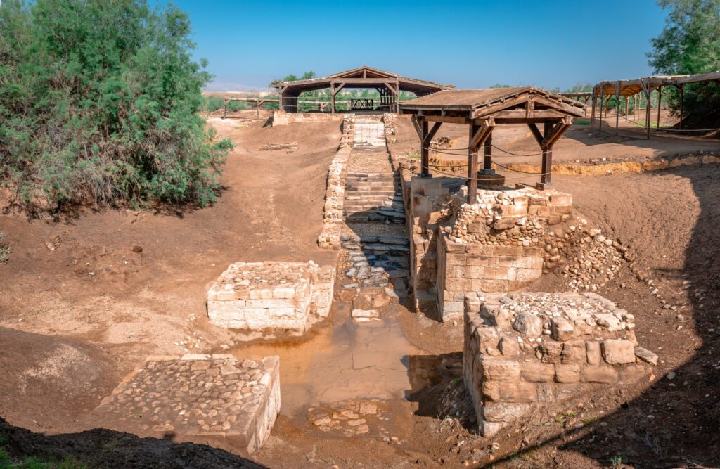 The Baptismal Site of Jesus Christ, that is considered to be the location of the Baptism of Jesus Christ by John the Baptist, on the east bank of the Jordan River, in Jordan.