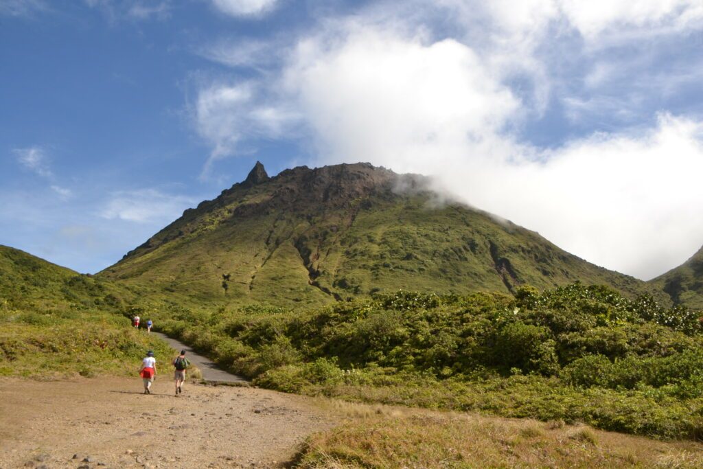 La soufrière en Guadeloupe