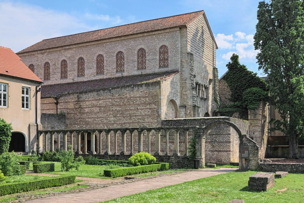 Basilica of Saint-Pierre-aux-Nonnains in Metz, France. The pre-medieval building was originally built in 380 AD. It is one of the oldest churches in the world, and the oldest church in France.