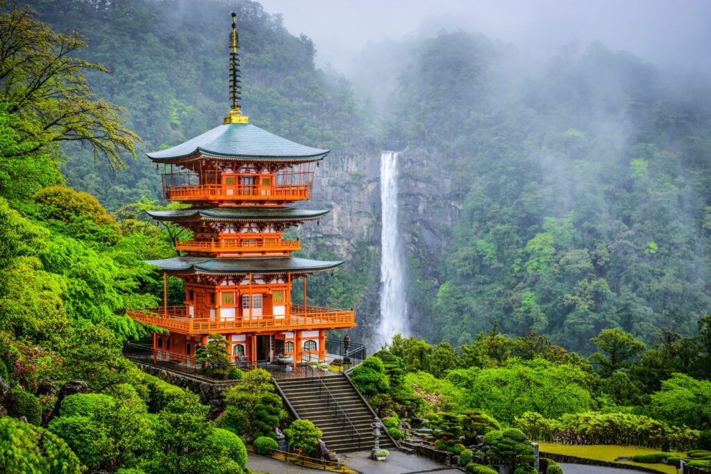 Nachi, Japan at Kumano Nachi Taisha Shrine and Waterfall